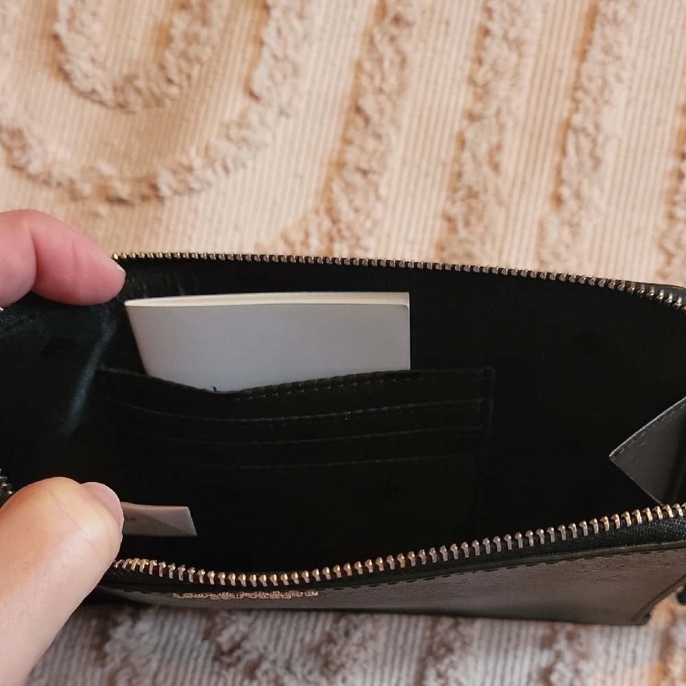 Kate Spade Black Leather Wristlet - Picture 6 of 9